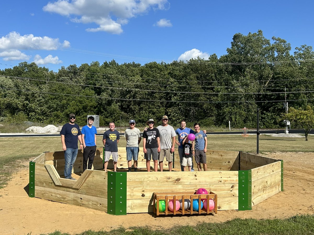 scoutershanny's tweet image. Excited to share that Ben from Troop 347 here in Tontogany has chosen to due his Eagle project at Centennial Park.   Ben built a Gaga Ball Pit, which will get plenty of use.  Thanks Ben for all your efforts and letting our Village benefit from your project.
