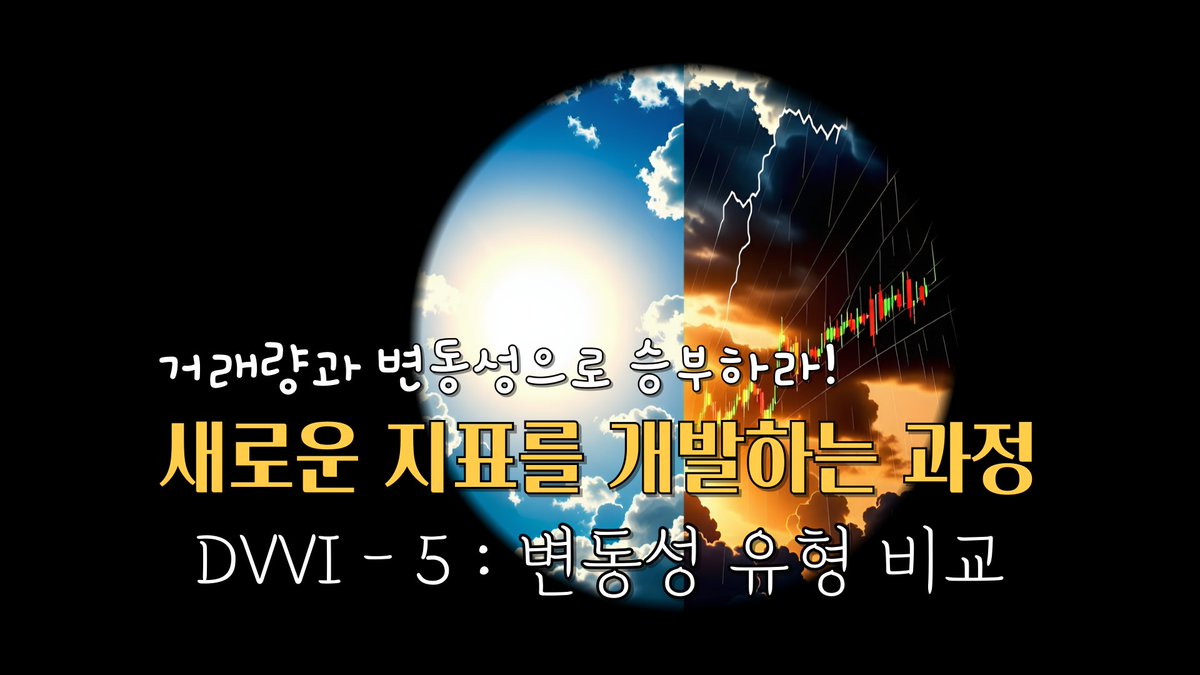 새로운 지표를 개발하는 과정 DVVI - 5 : 지표생성 - 변동성 유형 비교 #균형복원, #퍼플주식, #퍼플차트, #퍼플지표, ... youtu.be/q20OpuqUlnA?si… 출처 <a href="/YouTube/">YouTube</a>