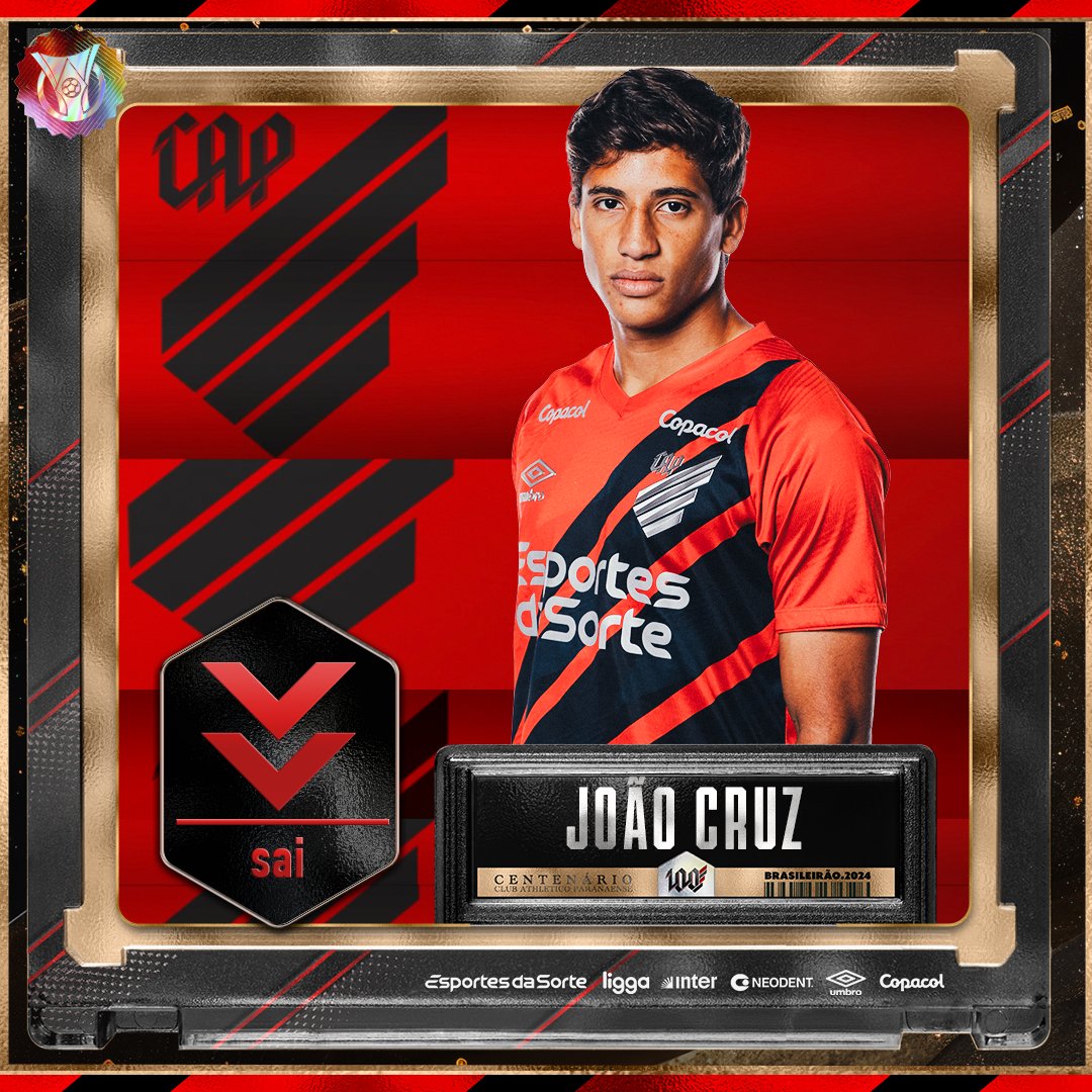 AthleticoPR's tweet photo. 2T 24' | INT 1x2 CAP
⬆️ Felipinho
⬇️ João Cruz
🎙️https://t.co/jYoDeJygSh
#Athletico #Brasileirão #INTxCAP https://t.co/B4lJV7uk4y