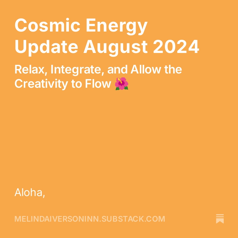 MelindaInn's tweet photo. Guided Forecast for August: Rest, Relax, Integrate, and Allow Creativity to Flow https://t.co/t7u4wszr3g via @YouTube https://t.co/CcEbQzzuZj