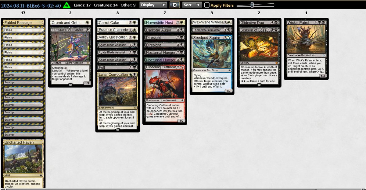 AugustAndersen5's tweet photo. Top 8 exit in the Sealed SuperQ after 0 games played of Bloomborrow limited beforehand. A great BW-rares sealed deck and a mediocre RW-no-2-drops draft. Happy with the result and thankfully already RC-qualified https://t.co/MW8I85qgFO