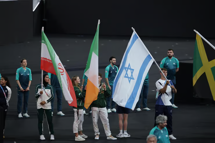 This beautiful picture of the Israeli, Irish and Iranian flags side by side is a reminder of what the world could be like and should be. The beauty of the Olympics.