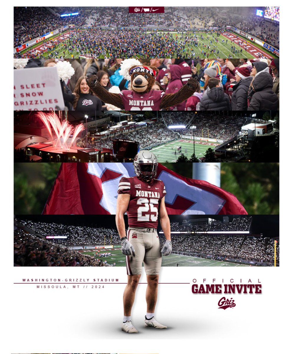Thank you <a href="/KeatonJ_3/">Keaton Johnson</a> and <a href="/MontanaGrizFB/">Montana Griz Football</a> for the Game Day Invite! Excited to get to Washington-Grizzly Stadium to experience a game day atmosphere!