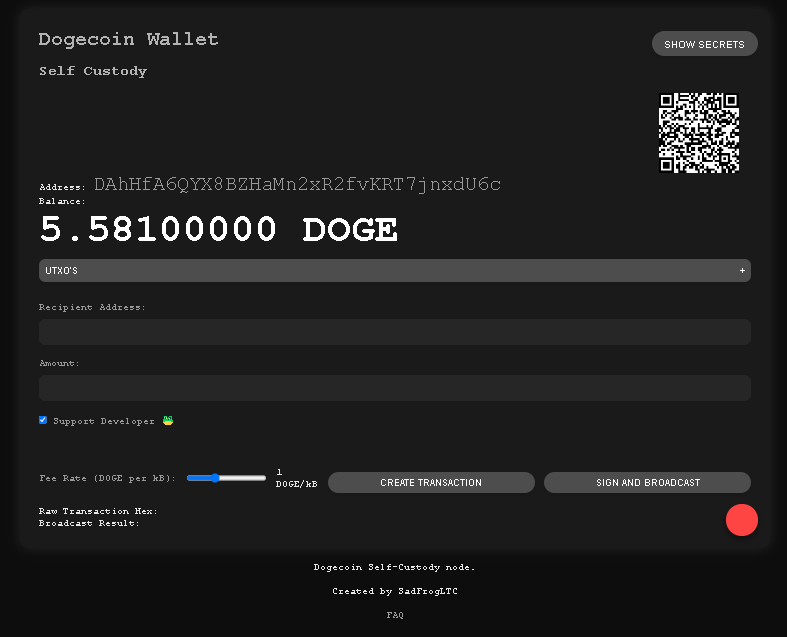 SadFrogLTC's tweet photo. Hey all just built https://t.co/3WvcstcvLr in preparation for doing the same thing on Litecoin.

Completely free. Completely self custody. Daily rescans for UTXO's of imported public keys at 2am EST. Check out the FAQ for more info.

Use with caution 🐸
 Litecoin side next. https://t.co/suNbMB1R6w