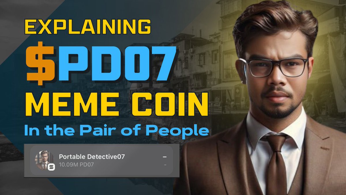 PortableD07's tweet photo. [ WHAT is #PD07 ? ]
.
.
.
.
Cryptocurrency is full of opportunities, and $MEME coins have become one of the hottest trends, offering potential high returns. The popular phrase "WEN LAMBO" symbolizes the dream of turning small investments into massive wealth, often achieved in a short period within the crypto world. My journey from $200 $SOL  to $200,000 SOL is a bold challenge that aims to explore this very possibility.

$PD07 Token: 

https://t.co/AjbWqfyUnD

🪷 The 2-Step Approach to Success

1. Understand the System:

Before diving into the world of MEME coins, it's crucial to grasp the fundamentals of the system. Understanding market trends, tokenomics, and the psychology behind meme coin investments are essential. It's not just about buying low and selling high; it's about knowing when to enter and exit, identifying promising projects, and avoiding potential scams.

2. Playing the System:

Once you've mastered the system, the next step is to play it strategically. This involves making calculated moves, leveraging community sentiment, and timing the market precisely. The key to success in this challenge is to ride the waves of hype while managing risks effectively. It's about knowing when to hold and when to fold, and always staying one step ahead of the game.

🪷 The Outcome: #Airdrop   for All

Upon completing this challenge, I plan to airdrop $PD07 tokens to 10,000 people. This could be the best airdrop you've ever received, as I'm not only working on growing my portfolio but also on creating value for you.

🪷 Hold $PD07 for the Next Opportunity:

To participate in the next entry to the airdrop, remember to hold at least 10,000 $PD07 tokens. By doing so, you'll be part of a growing community and have a chance to benefit from future projects and opportunities.

🪷 Conclusion:

This challenge is not just about making money; it's about learning, growing, and sharing the wealth with those who believe in the journey. Stay tuned as I navigate the exciting and unpredictable world of $MEME coins, and let's make that LAMBO dream a reality together!

#MEME  #Memecoin #SolanaCommunity #Memes #PD07 #Crypto #Memeseason