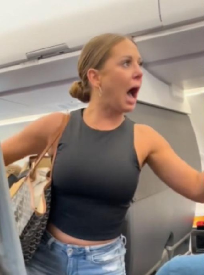 AndrewMcGIsMe's tweet photo. @SethAbramson Who had a better airport meltdown about “not real” people?
#TrumpMeltdown #PlaneLady https://t.co/VbOgeHwzbr