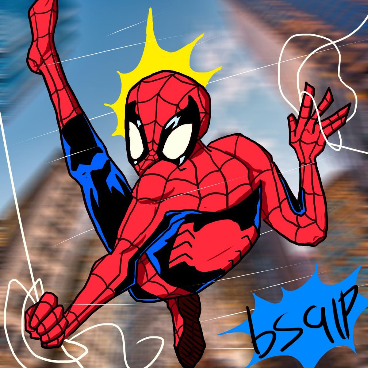 bsalp6's tweet photo. little spider-man drawing i did https://t.co/XP1DN5NLjo