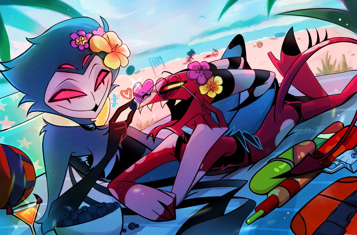 litzdrawsalot's tweet photo. Have summer art of both my favorite couples #stolitz #verbie https://t.co/RGpDnMQ1U5