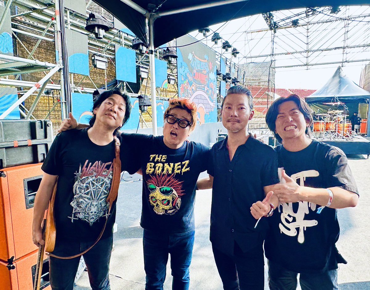 SonicStones's tweet photo. We are F'N' SONIC STONES! 정말 뜨거웠던 전주 얼티밋 뮤직 페스티벌 2024 감사드립니다! https://t.co/GPiMEo3IRC