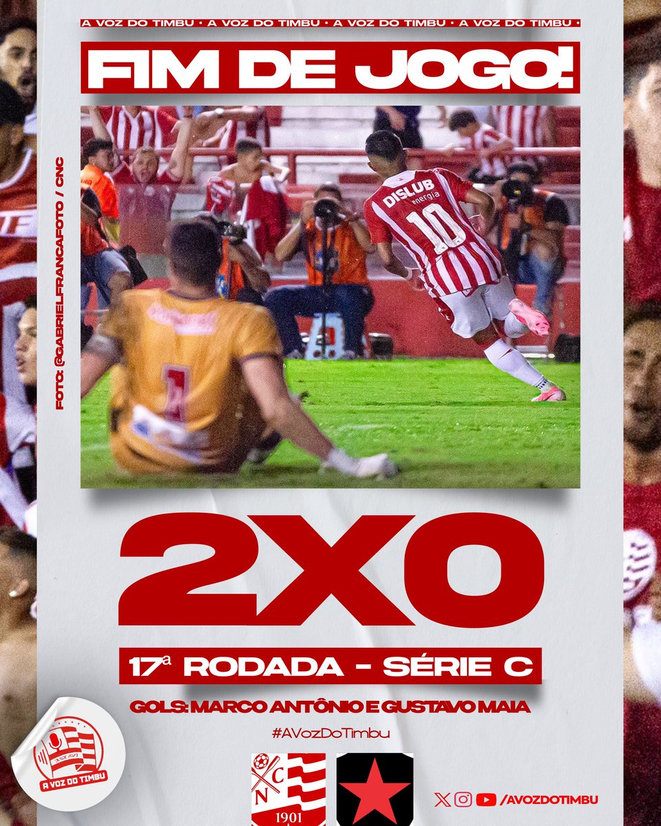 avozdotimbu's tweet photo. FIM DE JOGO: NÁUTICO 2x0 BOTAFOGO/PB
Vitória importante na competição, seguimos na luta! Tudo sobre essa partida no nosso pós-jogo! Não perca nenhum detalhe! #AVozDoTimbu https://t.co/KmJOVDUcna