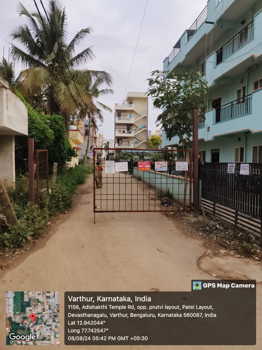 annamsreenu's tweet photo. Hi All, This is to inform you that you we are facing road access issue with the gate that is in place on the BBMP road at varthur Edga road 12th cross.Same issue had happened earlier and BBMP cleared https://t.co/WIZecx95H8 again  issue is back.Request to solve the issue. https://t.co/7ZWSAowxOp