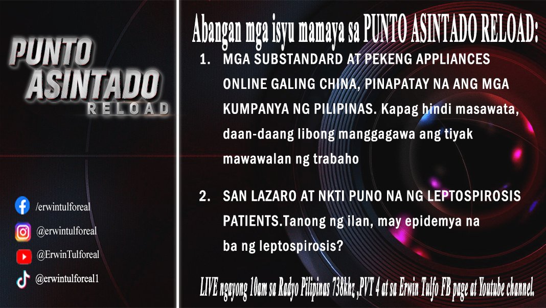 Erwin Tulfo (@erwintulforeal) on Twitter photo 