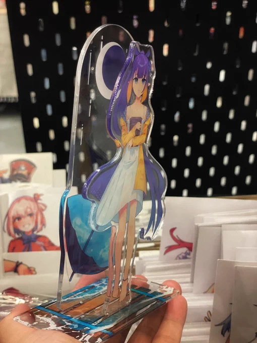 My Ina Violet and Watame IDOL acrylic dioramas  I'm so happy with how they turned out 