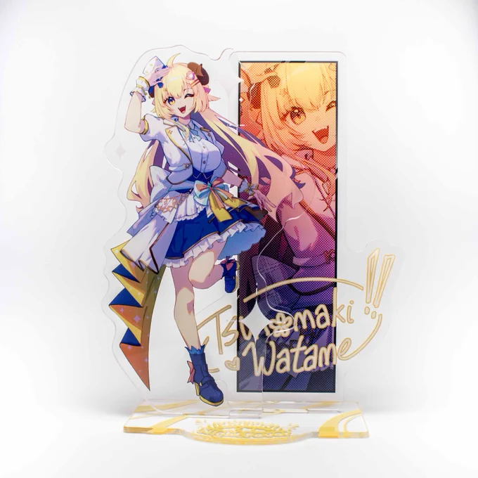 My Ina Violet and Watame IDOL acrylic dioramas  I'm so happy with how they turned out 
