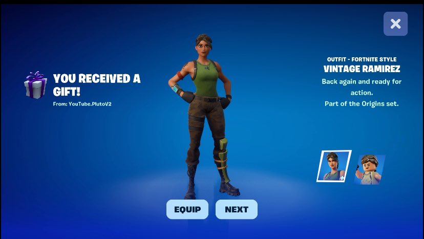 alexg2333's tweet image. thank you for the gift @FortnitePV2 @PV2Vouches 🐐