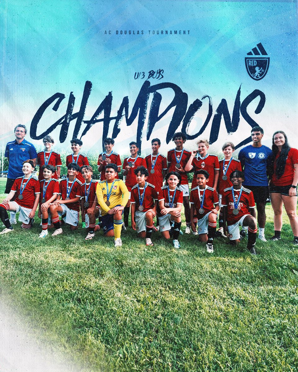 CHAMPIONS! 

Congrats to the U13 Boys, AC Douglas Champions! 

The players were excellent this weekend winning all four games conceding just 2 goals. Brilliant stuff, lads! 

#redacademyofsoccer