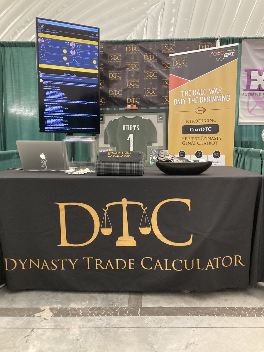 rotogpt's tweet photo. Great seeing everyone this weekend at @theffexpo this weekend in beautiful #canton. #dynasty #fantasyfootball #ai @ProFootballHOF https://t.co/moOjm4qUGi