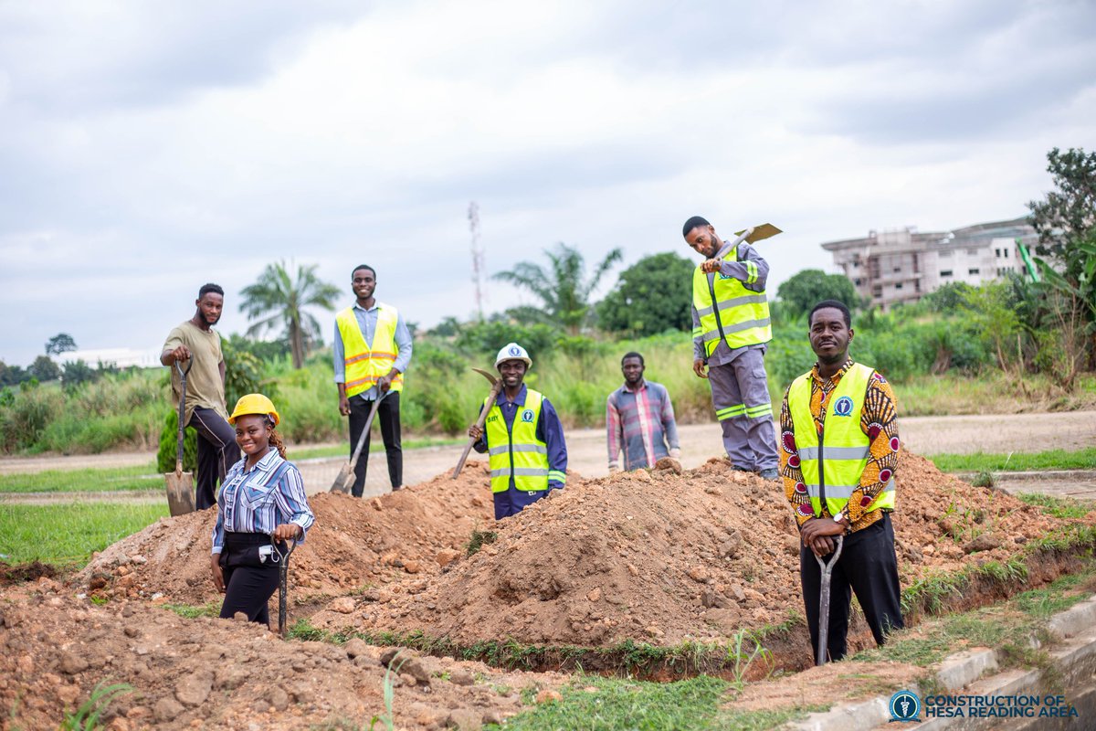 Dr__BBY's tweet photo. A year ago, A PROMISE was MADE to the constituents of @hesaknust  to undertake a reading area project to enhance learning.
We are pleased to announce that it is now A PROMISE BEING FULFILLED:construction has begun behind the KSMD BLOCK B.

#AfaPapa
#KeepMoving
#AStepFurther https://t.co/ERza7S7ZIa