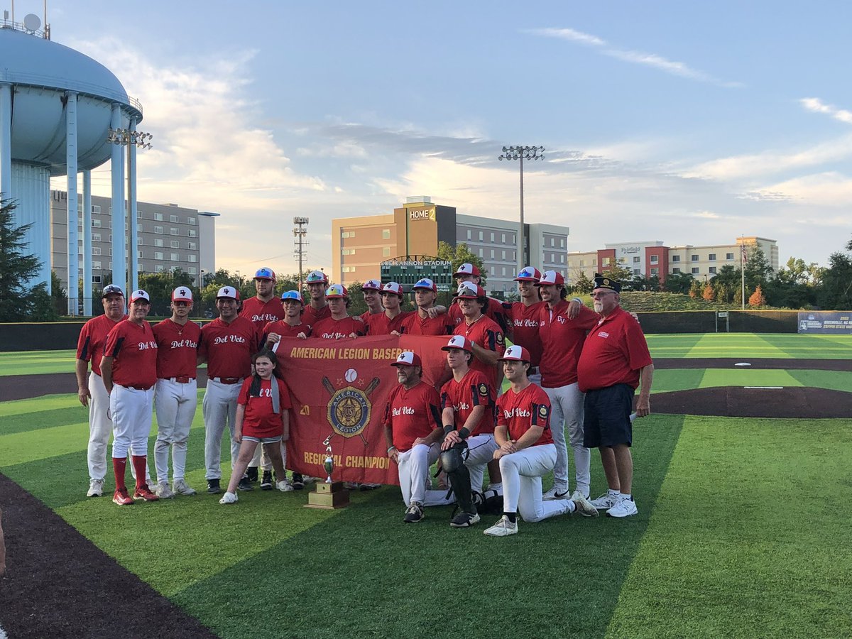 McgarveyTyler's tweet photo. This group doesn’t quit!! Proud of every single one of them for fighting through the losers bracket and coming out on top. Time to show the world what the 302 is about!
2024 American Legion Mid Atlantic Champions 🏆 #delvets #ALWS https://t.co/nthsDxcpWl