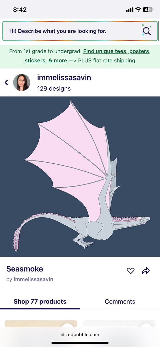 artbymsav's tweet photo. if anyone likes GOT/HOTD, check out my redbubble! I only have 4 dragons up right now but I plan on making all of the ones we have seen in both shows eventually (I also have other related designs there besides dragons as well!) https://t.co/QMaNsHzmjw https://t.co/x4GEKGAoxz