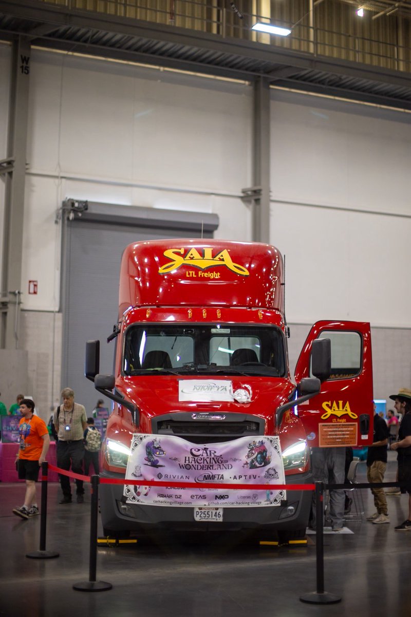 CarHackVillage's tweet image. Another great year @defcon Huge shout out to SAIA and @NMFTA for bringing a semi-truck!!🚚
We finally did it! 😎