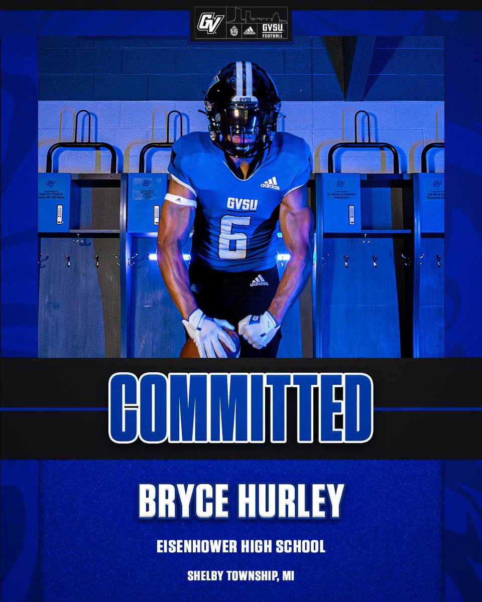 Bryce Hurley (@bryce_hurley1) on Twitter photo First I would like to Thank God for putting me in this position and thank my family and coaches for everything they have done! I will be committing to Grand Valley State University! <a href="/CoachPostmaGV/">Nick Postma</a> <a href="/CoachStuddGV/">Coach Studd</a> @IkeVEagles1 <a href="/CoachWooster/">Scott Wooster</a> <a href="/gvsufootball/">GVSU Football</a> First I would like to Thank God for putting me in this position and thank my family and coaches for everything they have done! I will be committing to Grand Valley State University! <a href="/CoachPostmaGV/">Nick Postma</a> <a href="/CoachStuddGV/">Coach Studd</a> @IkeVEagles1 <a href="/CoachWooster/">Scott Wooster</a> <a href="/gvsufootball/">GVSU Football</a>