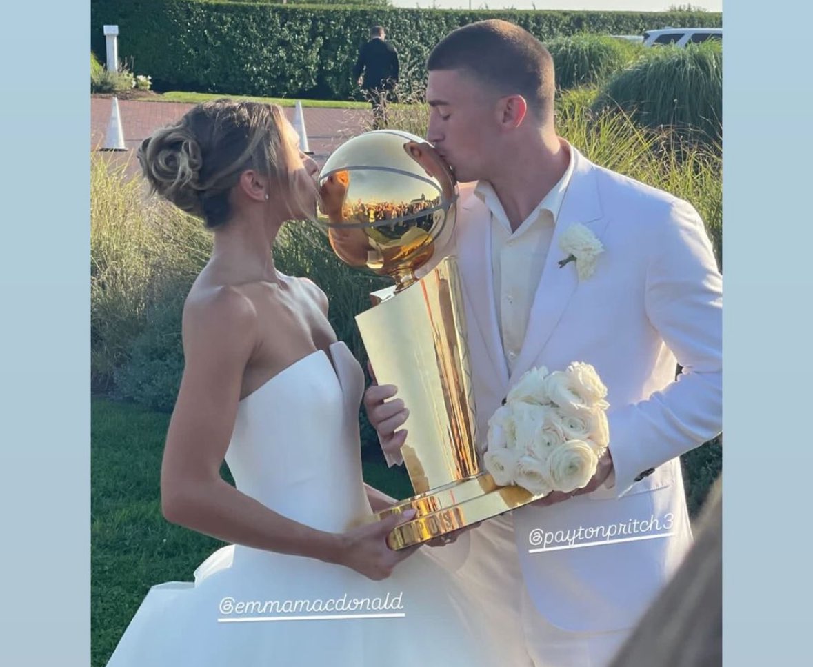 BriMarieD's tweet photo. P rabbit got to have the trophy at his wedding 🐐🏆😎 https://t.co/HM3plruiih