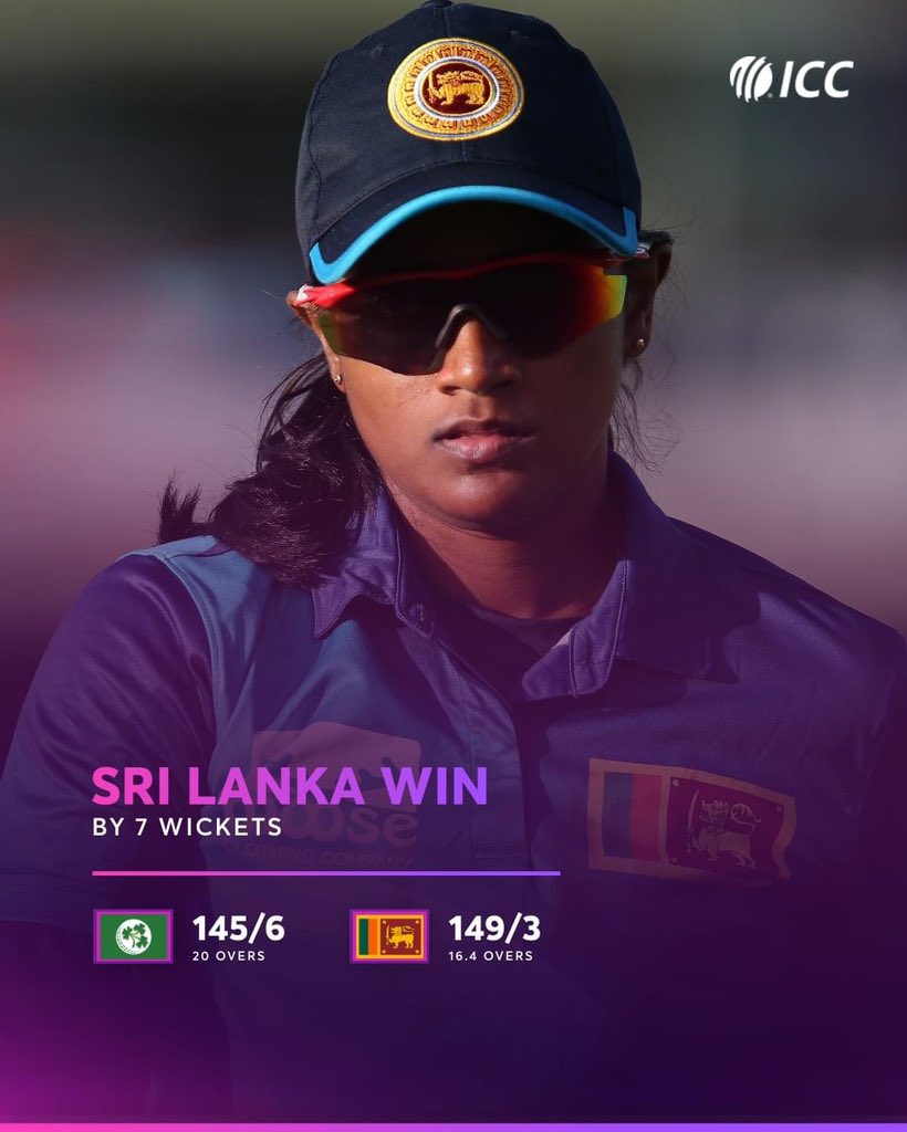 Harshitha Samarawickrama shines as Sri Lanka beat Ireland in the first T20I 🌟

#IREvSL #Cricket #Srilanka