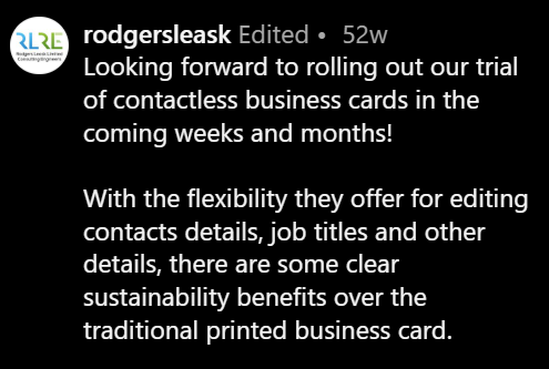 v1ceconnections's tweet photo. Kudos to @rodgersleask for choosing sustainability with our V1CE contactless business cards! 🌱💼

Have you tried digital business cards yet? How's it working for you? 

#V1CECONNECTIONS #DigitalBusinessCard #Sustainability #Innovation https://t.co/Y9lDECjCX7