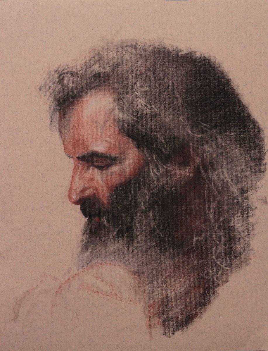 mbivert0's tweet photo. Quick "trois-crayons" on toned paper at #marseille's fine art museum
Portrait d'homme barbu, 1781, Jean-Jacques Forty.
#drawing #art #dessin #portraitdrawing #academicart #рисунок #живопись #художник #академическийрисунок #sanguine #redchalk #troiscrayons #pierrenoire https://t.co/nJrH8hYZb6