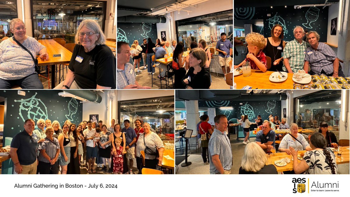 AESDelhi's tweet image. What a fabulous turnout in Boston on July 6. Many thanks to our faculty Scott and Melissa for hosting and a huge thank you to all the alumni that joined in the fun catchup.

Stay connected with our alumni community: buff.ly/49LEMgb

#AISAESAlumniCommunity #AlumniStories