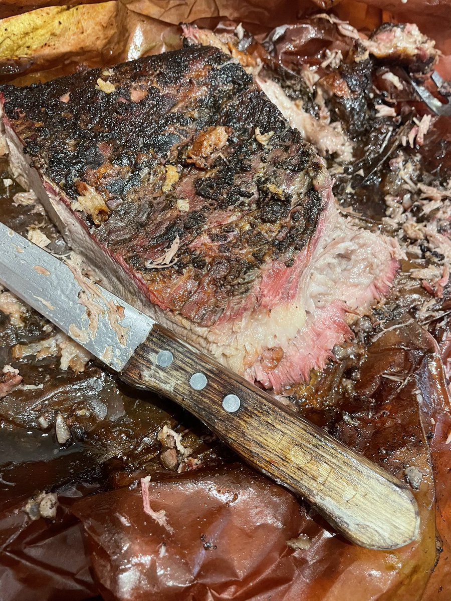 Go4theBeef's tweet photo. Well that was awesome! Thanks to Alberta cattle farmers for the Alberta Beef brisket @albertabeef @CattleFeedersAB, paired with Taber Corn #Tabercorn cooked on the @KamadoJoe . No need to say more. https://t.co/VkuceOzy5J