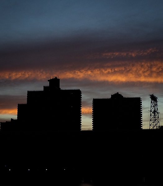 Sunset this evening
