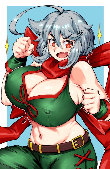 描きました。キョウさん(@kyo_381)のOCのハクちゃんを 