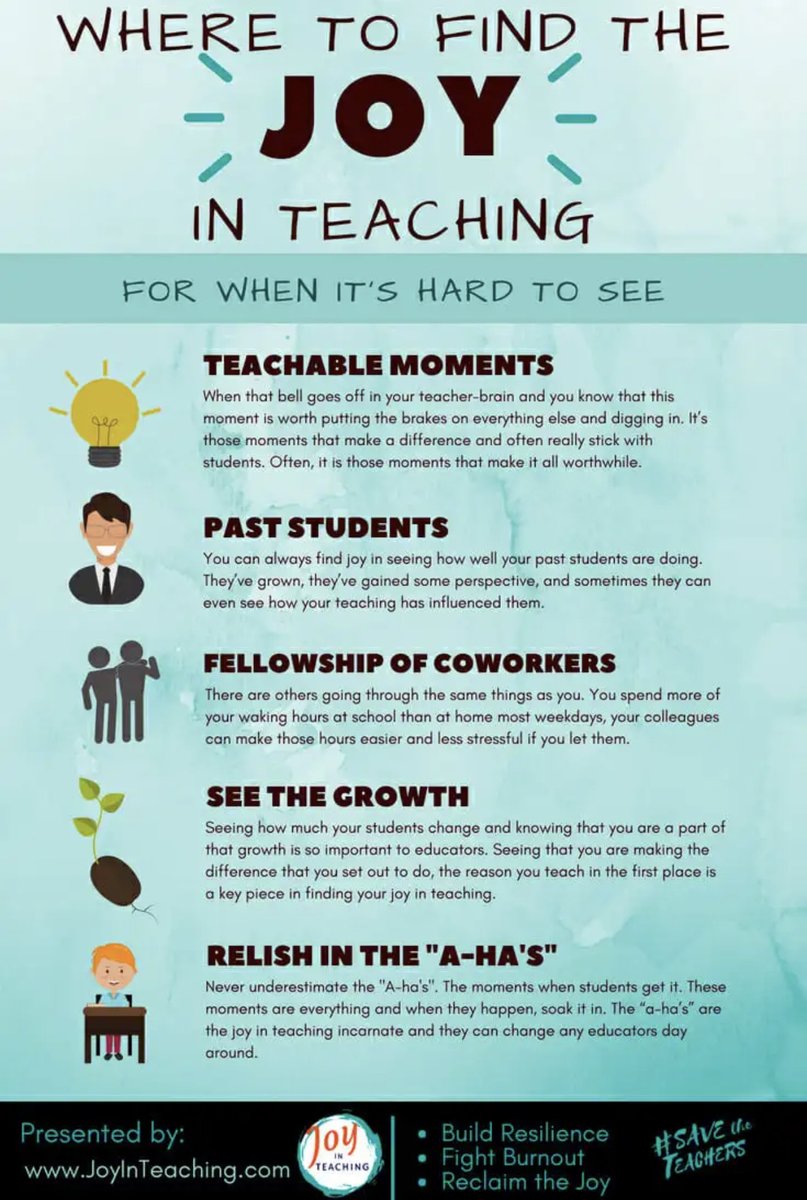 Finding joy in education can come from many sources. Where does yours come from?

sbee.link/dpcnxvfek4 via @drtiffanycarr
#teacherlife #educhat