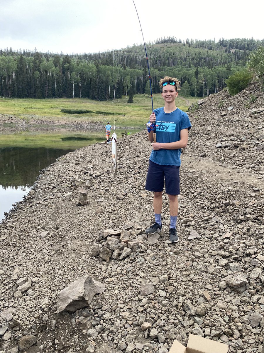 ClintRising's tweet photo. Wrapping up the summer before everyone back to school. Spent some time in the high country. Camping, fishing, and enjoying being with my sons at 10,000 ft. https://t.co/YnplDF0BPe