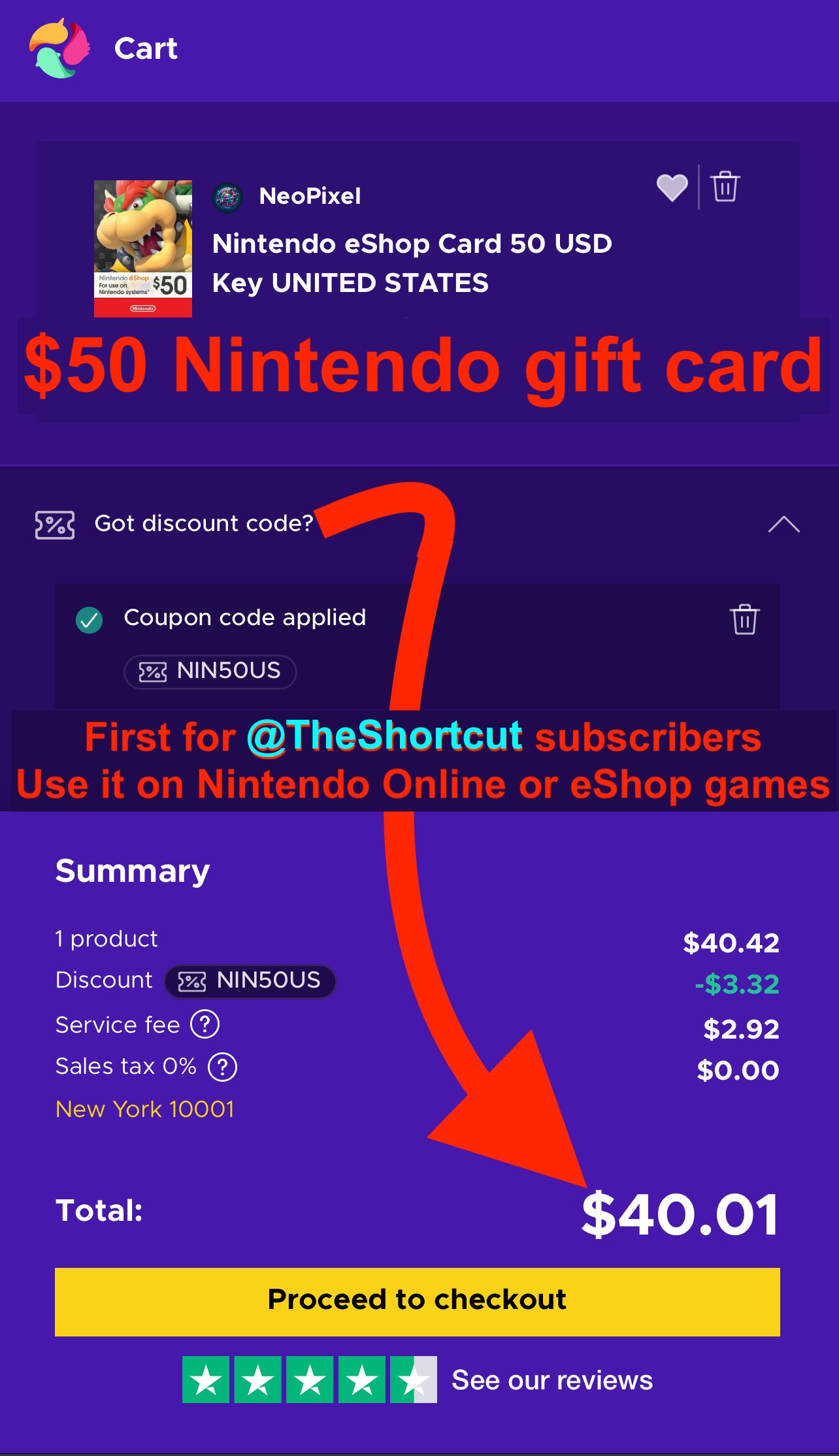 Switch eshop discount code discount