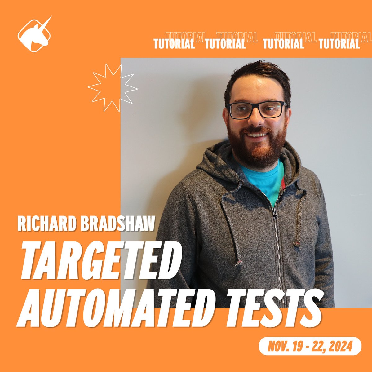 Agile Testing Days (@agiletd) on Twitter photo Elevate your automated testing with targeted tests.
In this tutorial, we begin by examining existing UI tests, identifying areas for improvement or relocation. Afterward, we will implement these changes and evaluate their impact.
<a href="/FriendlyTester/">Richard Bradshaw</a>
Tutorial: tinyurl.com/5y27xbdx Elevate your automated testing with targeted tests.
In this tutorial, we begin by examining existing UI tests, identifying areas for improvement or relocation. Afterward, we will implement these changes and evaluate their impact.
<a href="/FriendlyTester/">Richard Bradshaw</a>
Tutorial: tinyurl.com/5y27xbdx