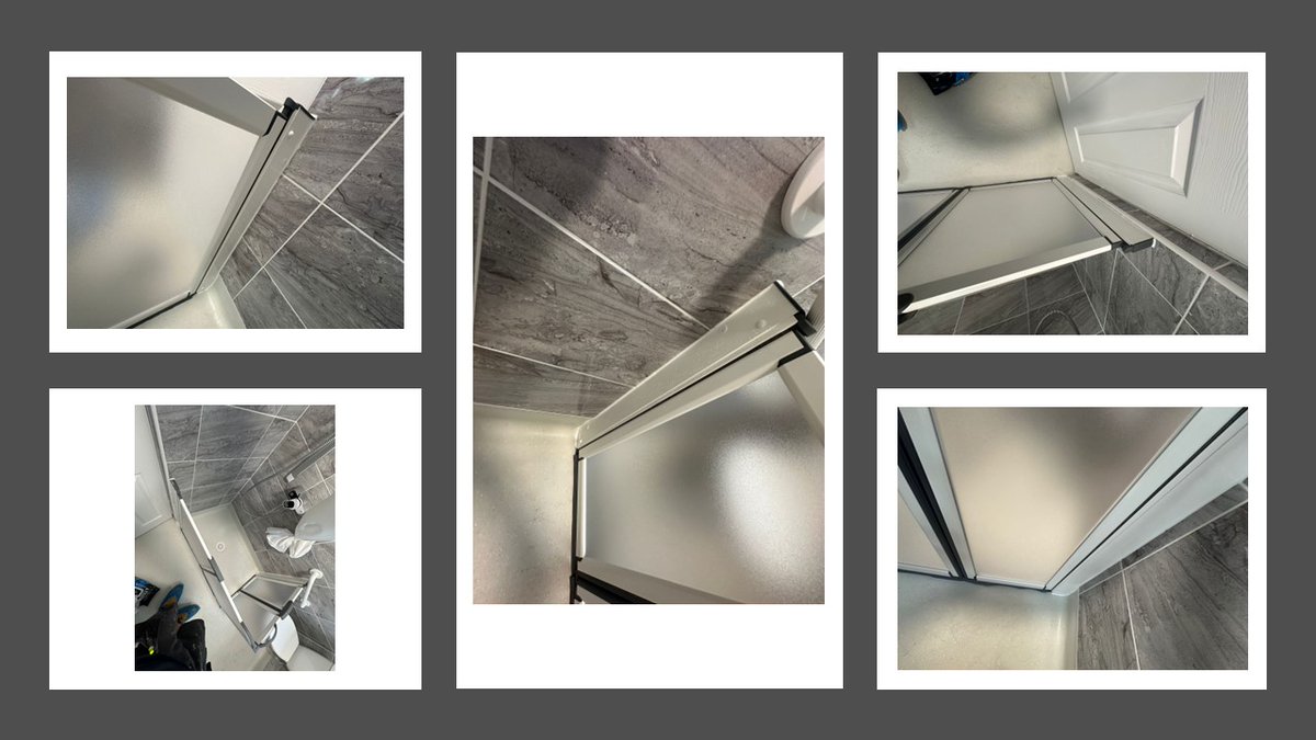 UPSbuilding's tweet photo. 👨🏼‍🏭 Shower screens now fitted and sealed at this property in Bolton for our client Bolton At Home 👨🏼‍🏭

#wetroom #adaptations #homeimprovements https://t.co/KZp8q1865u