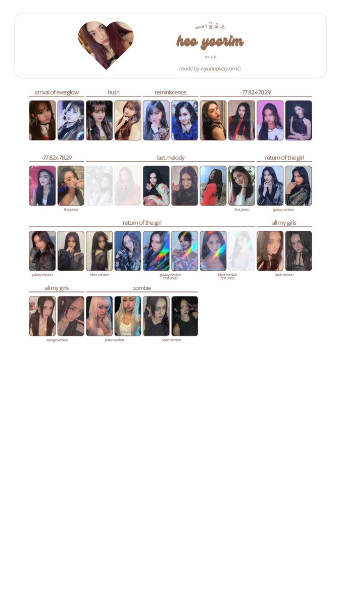 everglow satış takas 
arıyorum!!

aishanin bende olan bu pcler dışında album pclerini ve poblarını abartı bi fiyat olmadığı sürece alabilirim. eğer ilgilenirseniz elimdeki diğer üyelerin pcleri ile takas yapabilirim 
<a href="/everglowtakas/">everglow satış & takas</a>