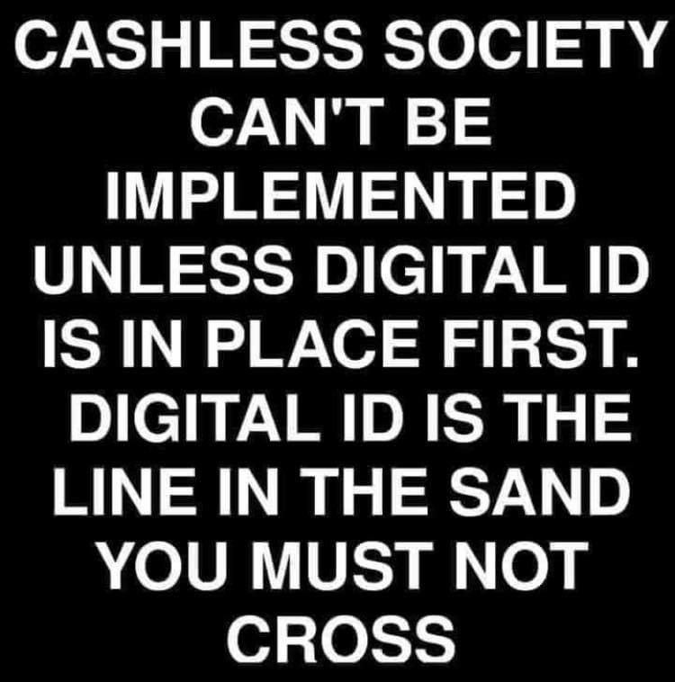 WallStreetMav's tweet photo. Central Bank Digital Currency must be rejected. If they get that, they will be able to control every aspect of your life. 

They can control what you buy and where you are allowed to travel. https://t.co/9fJPS0ndcj
