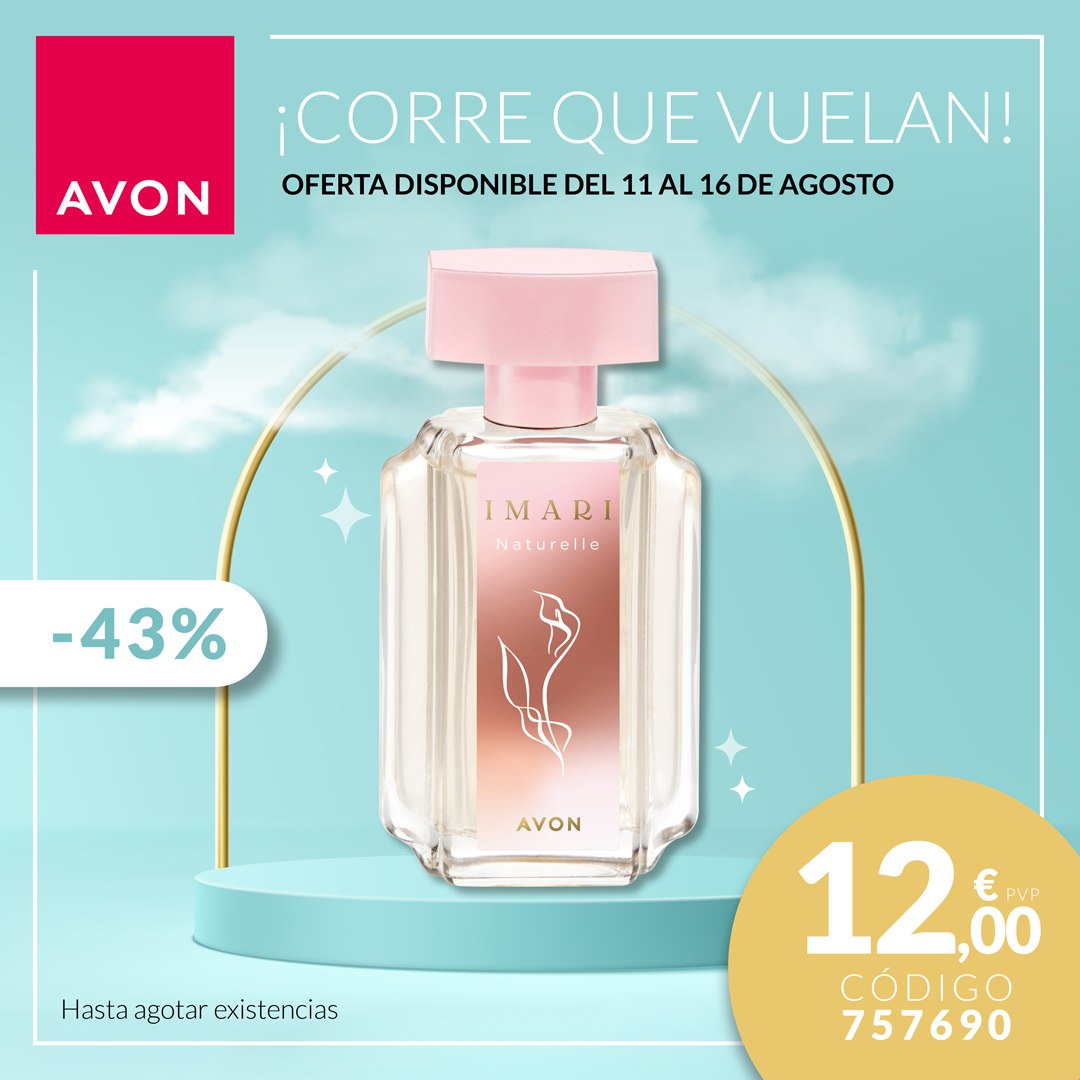 InessancheAvon's tweet photo. Deja que el aroma del verano te envuelva con estas ofertas exclusivas ✨ 
Desde el 11 al 16 de agosto, puedes hacerte con estas 6 fragancias por solo 12€ cada una. 
No te lo puedes perder, ¡corre que vuelan! 🚀💨https://t.co/eRnQYsqXkg https://t.co/NLtWGDqNtP