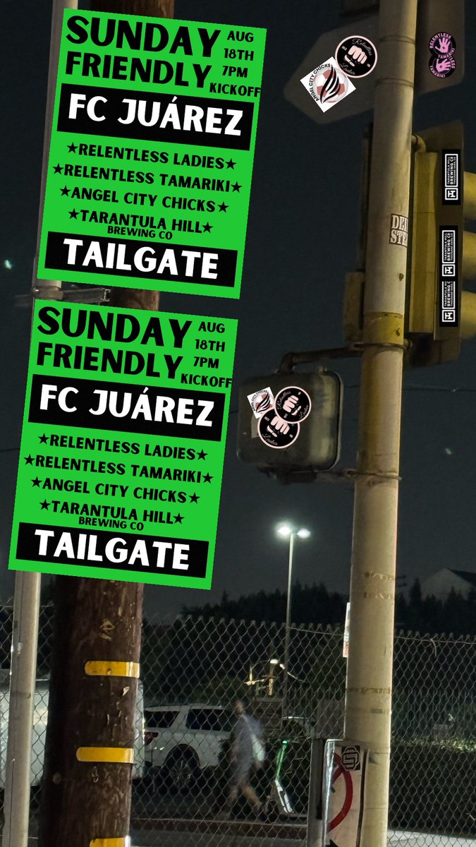 Come thru this Sunday to chop it up, have some fun as we get ready to pile in to <a href="/bmostadium/">BMO Stadium</a> as we watch our <a href="/weareangelcity/">Angel City FC</a> take on <a href="/fcjuarezfemenil/">FC Juárez Femenil</a> for a mid season friendly! Might even have some tasty Relentless Brüe by @tarantulahillbrewingco on hand!