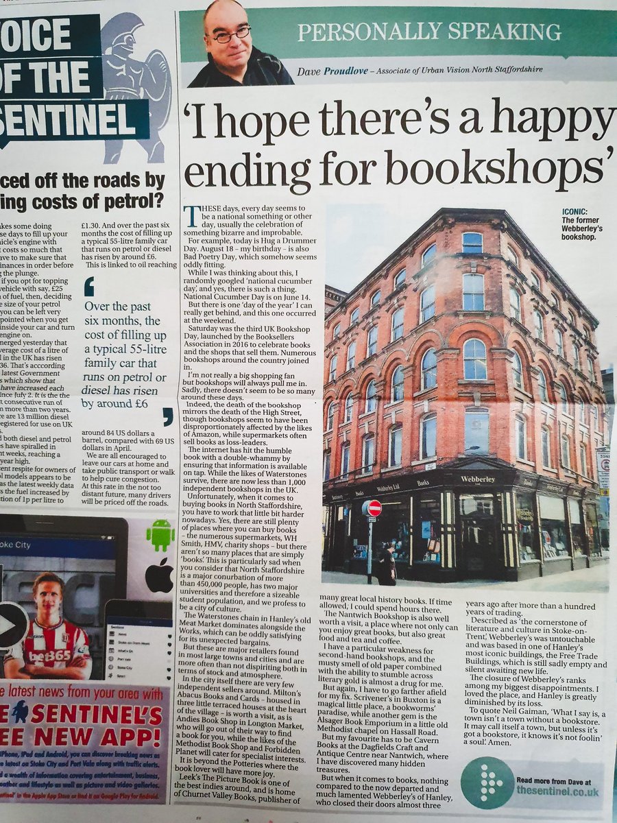 10 October 2018....bookshops are part of a city's soul

#MyBackPages