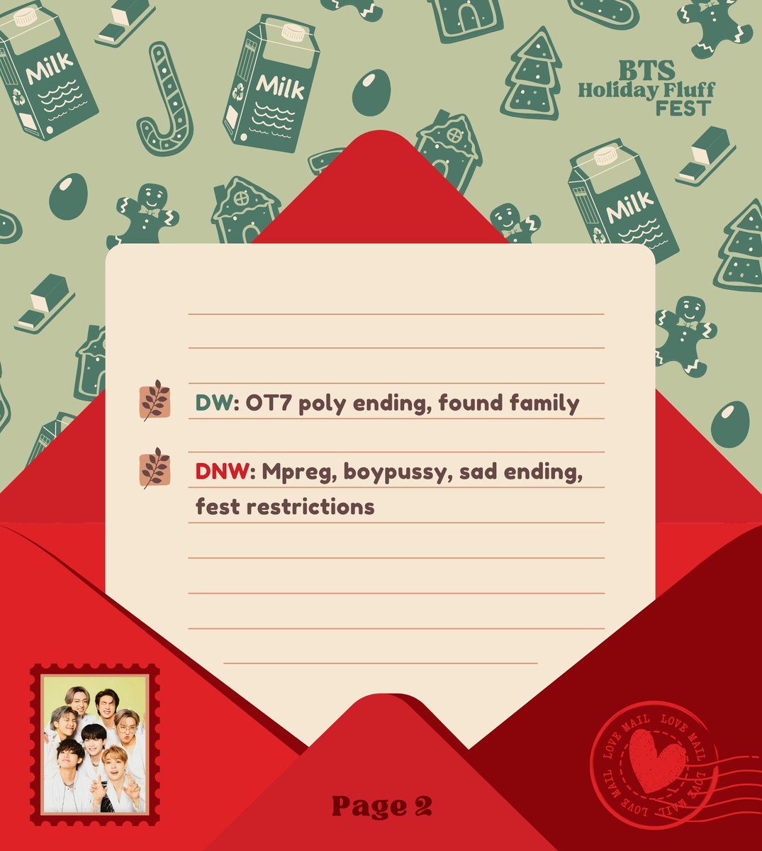 💌 Unclaimed Prompt ❄️

❆ pairing: OT7
❆ tags: found family, besties to lovers, jk is the matchmaker

↳ Find it on page 2: ao3.org/collections/BT…
→ Fill out the claiming form: forms.gle/gqy9osQMU1cyjX…