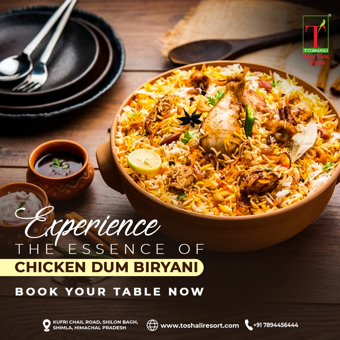 toshaliresorts's tweet image. Fall in love with our Dish of the Week: Chicken Dum Biryani ! Packed with amazing flavors and textures, this dish is sure to make your taste buds dance. Don’t miss out on this week’s special treat!  
.

#dishoftheweek #FoodieJoy #FlavorMagic #FoodieFavorites #chickendumbiryani
