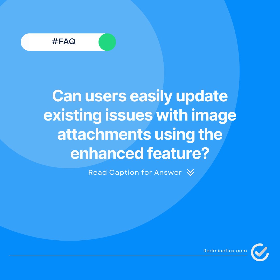 Redmine_flux's tweet image. &quot;Absolutely! With Redmineflux&apos;s latest enhanced feature this is possible. 📸✨ This functionality allows users to attach relevant visuals to their issues, which improves the accuracy and clarity of bug reports and issue descriptions.
#ProjectManagement #RedminePlugin #Redmineflux