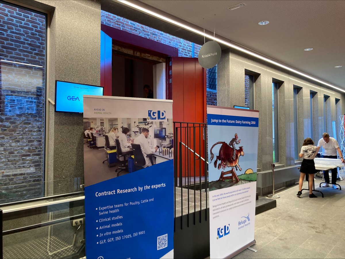 Royal GD and Beluga Animal Health have arrived in Ghent, Belgium and just kicked-off the shortcourse: Jump to the Future: Dairy Farming 2050. We are looking forward to a great session, full of expert talks and insights. #Dairyjump2050