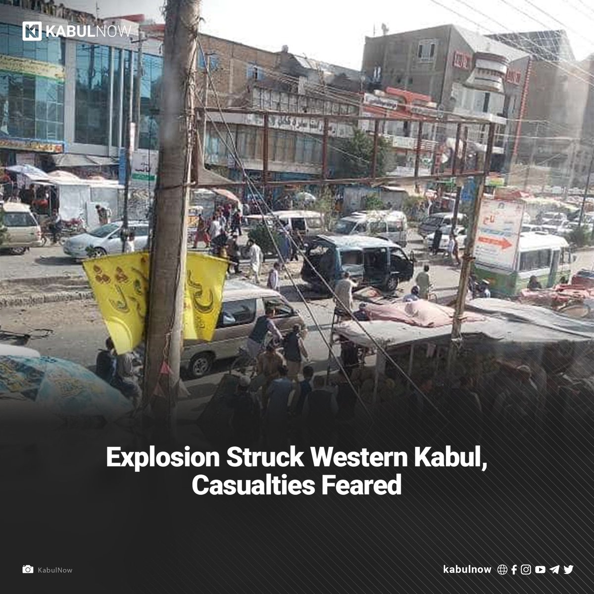 Berichten zufolge wurde ein Minibus mit Einheimischen in Dasht e Barchi #Kabul , einem hauptsächlich von Hazara bewohnten Gebiet, von einer Explosion getroffen. Es gab einige Opfer. 

#StopHazaraGenocide