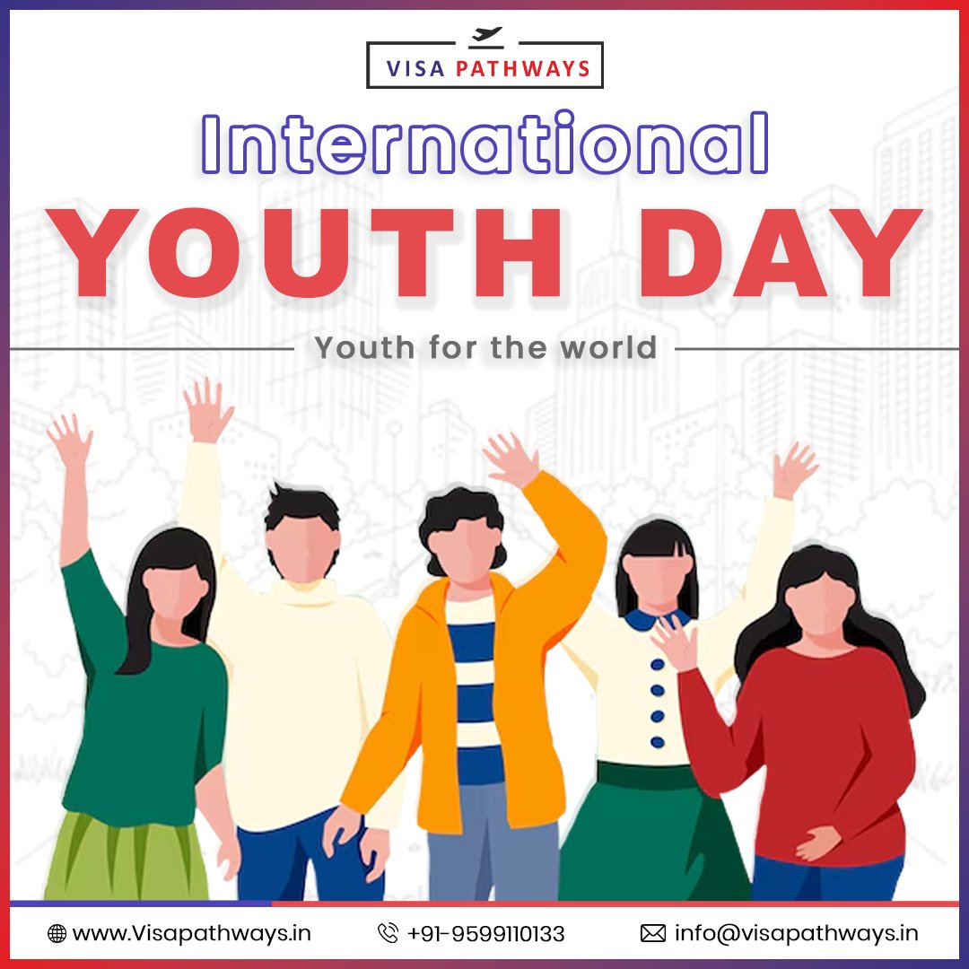 visapathways's tweet image. Empowering the dreams of young global citizens. Unlock your future with us this International Youth Day! 🌍✈ 

#YouthInMotion #VisaPathways #GlobalOpportunities